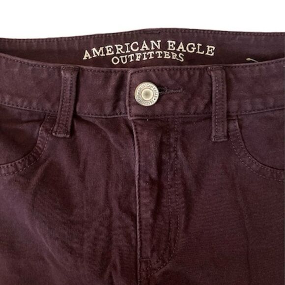American Eagle Maroon Jeggings - Picture 4 of 6